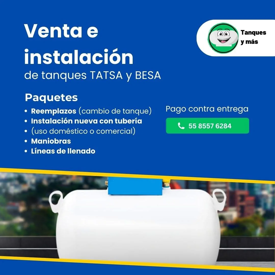 Venta e instalación de tanques TATSA y BESA